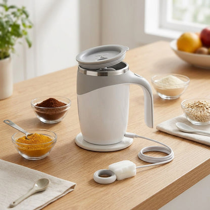 Rechargeable Self-Stirring Mug for Effortless Mixing