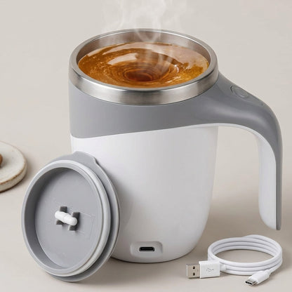 Rechargeable Self-Stirring Mug for Effortless Mixing