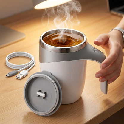 Rechargeable Self-Stirring Mug for Effortless Mixing